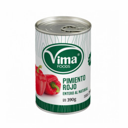 Pimiento rojo entero natural Vima Foods (390 g / 13.75 oz)
