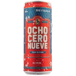 Cerveza Ocho Cero Nueve, 11.2 oz