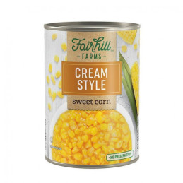 Maíz dulce estilo crema de Fairhill Farms (418 g / 14.75 oz)