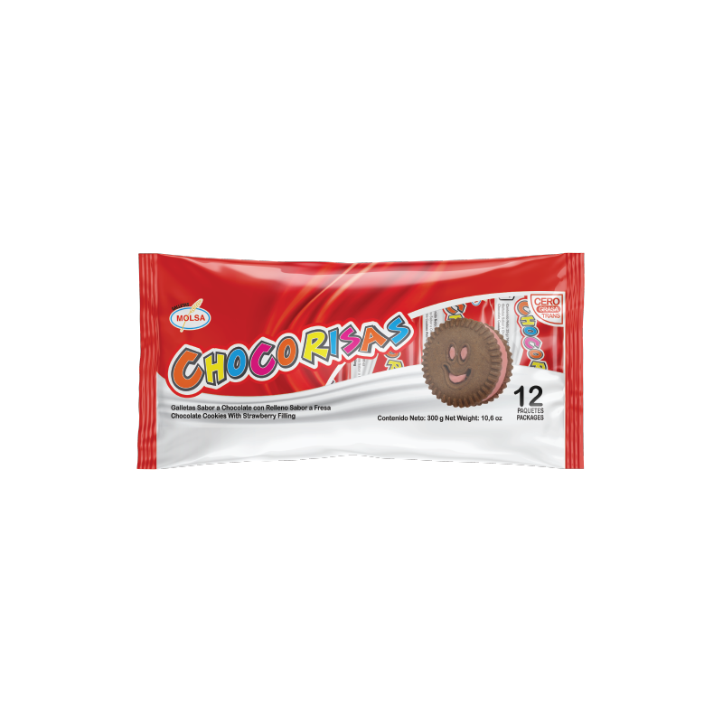 Choco Risas Rojas  12 unidades