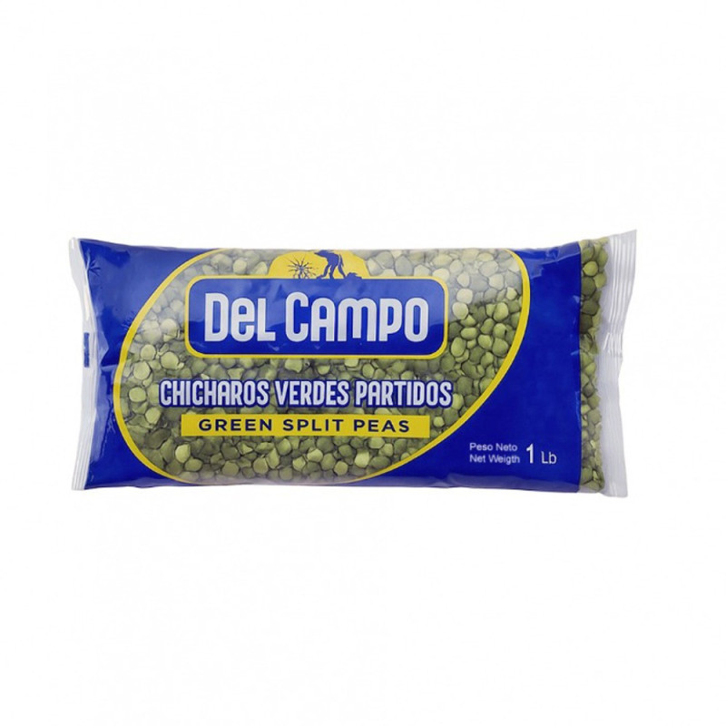 Chicharos verdes partidos Del Campo (454 g / 1 lb)